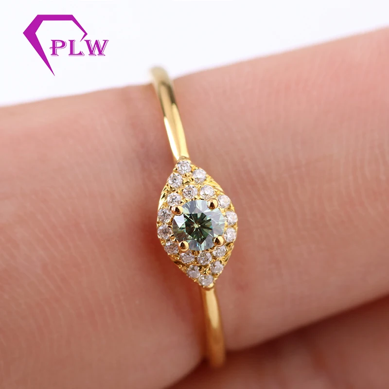 Очень дешевое кольцо 10 К желтого золота 3 5 мм очень легкое и простое моисанита