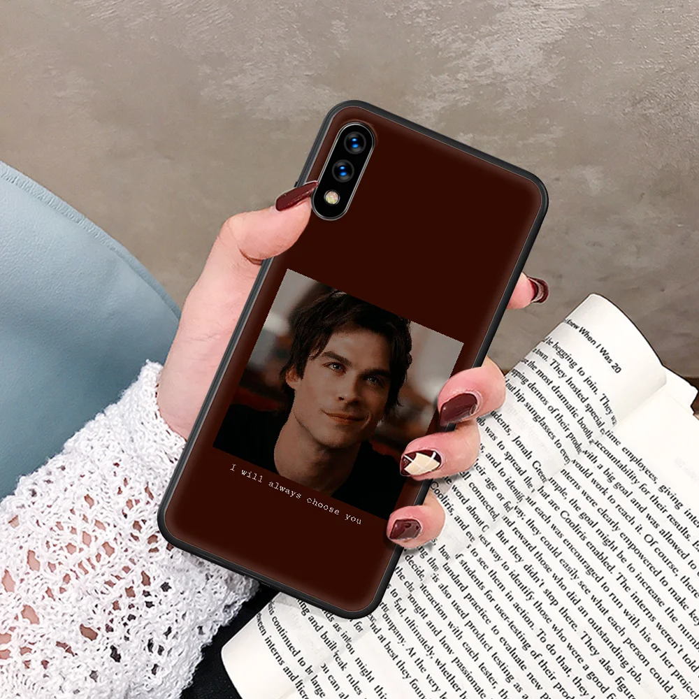 

The Vampire Diaries Damon Salvatore Phone Case For Huawei Honor 6A 7A 7C 8 8A 8X 9 9X 10 10i 20 Lite Pro Play black Etui Tpu