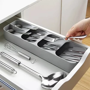 kitchen cutlery storage tray knife holder kitchen organizer kitchen container spoon fork storage separation knife block holder free global shipping