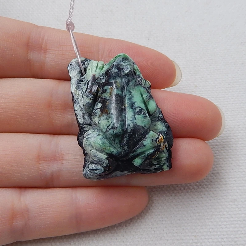 Распродажа 1 шт. зеленая Бирюзовая лягушка ручной работы самодельные ювелирные