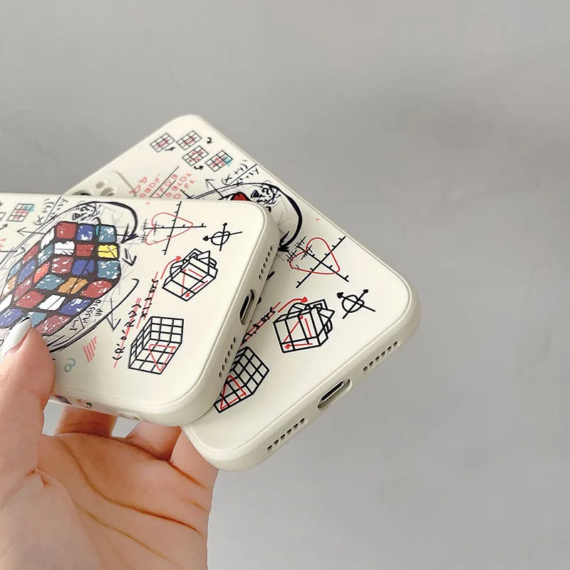 Модный крутой подарок на день рождения мягкий силиконовый чехол для телефона Apple