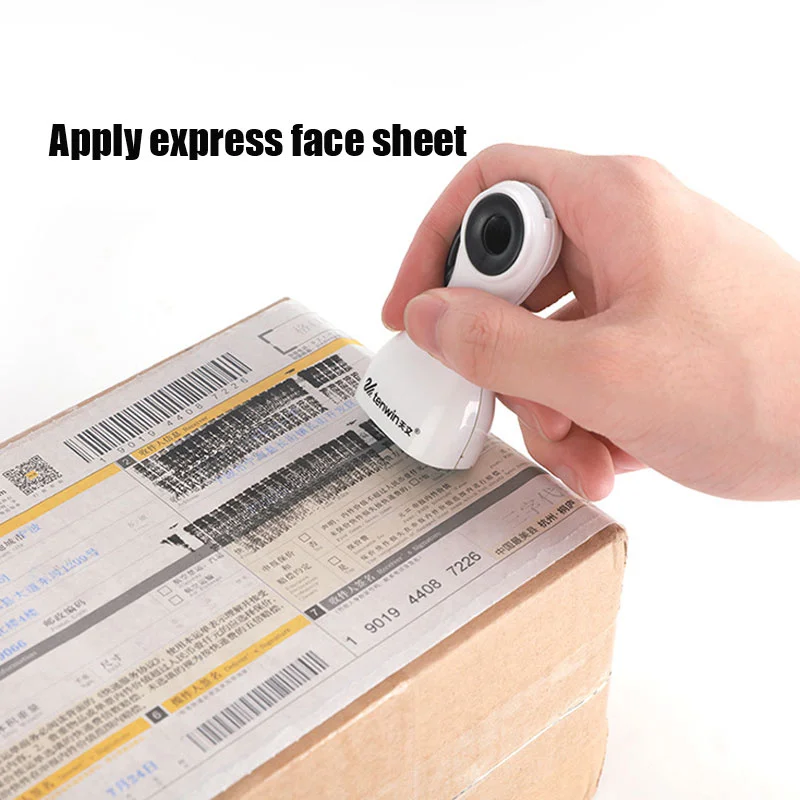 

2 In 1 Identity Prevention Stamp Tool Cutter Identity Privacy Information Coverage Protection Confidentiality Roller Clear Stamp