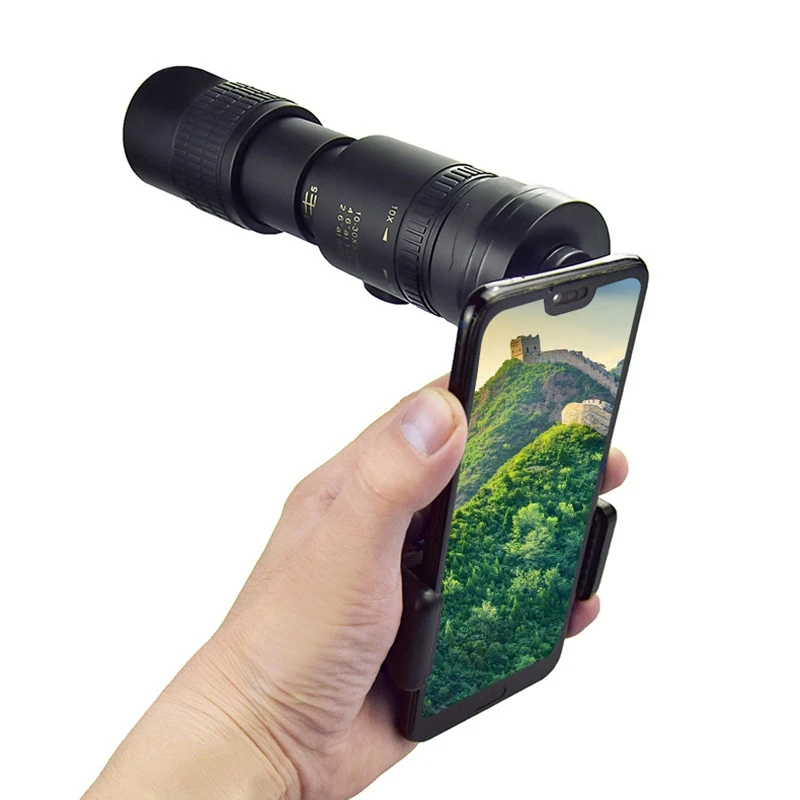 

HD Telescope Portable for Phone 10-300X40mm Super Telephoto Zoom Monocular Anti-Shake Phone Camera Lens
