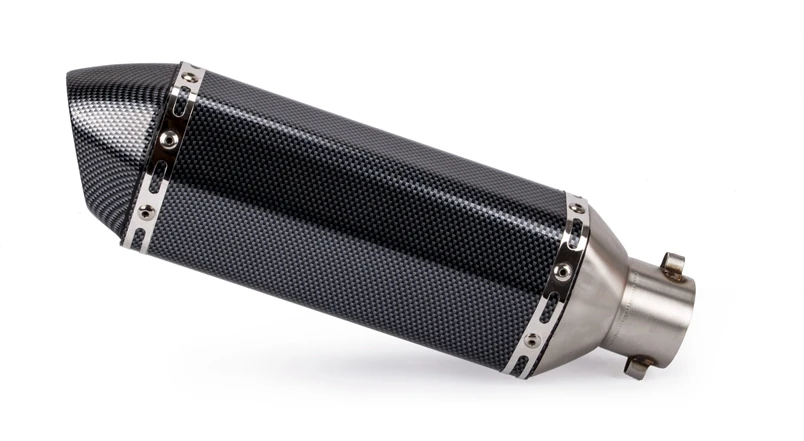 Универсальный 36-51 мм dirt bike akrapovic выхлопной мотоцикл escape модифицированный скутер глушитель для FZ6 CBR250 CB600 MT07 - Цвет: A