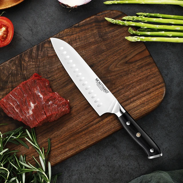 Chef knife 1-5 Pcs Set Kitchen Knives German 1.4116 Steel Sharp Japanese Santoku Knife Cleaver Slicing Utility Paring Knife 3