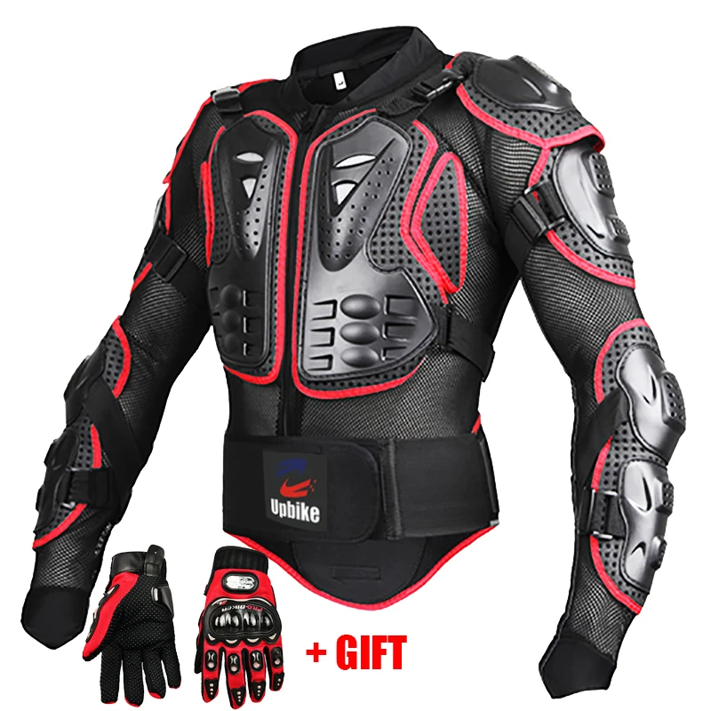 

Motorcycle Jackets Full body Protection BLACK RED ARMOR turtle Moto jackets men motorcycle gear motocross clothing GP bike cloth