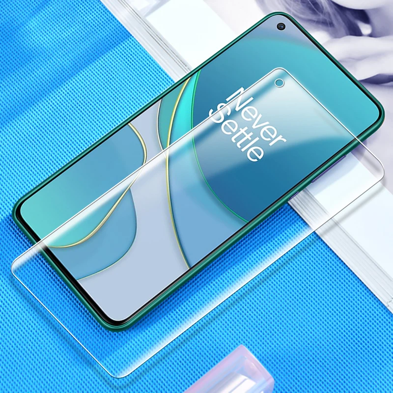 

1/2 PCS UV Tempered Glass For Oneplus 8T Full Liquid Glue Front Screen Protector For Oneplus 8 Pro 1+8T 8 Pro UV Glue Glass