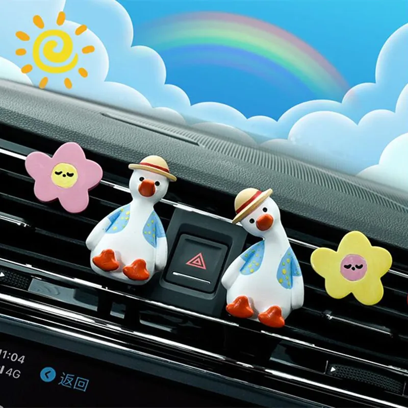 

Come On Duck Air Outlet Car Perfume Aroma Air Conditioning Freshener Cute Car Interior Accessories Ornament