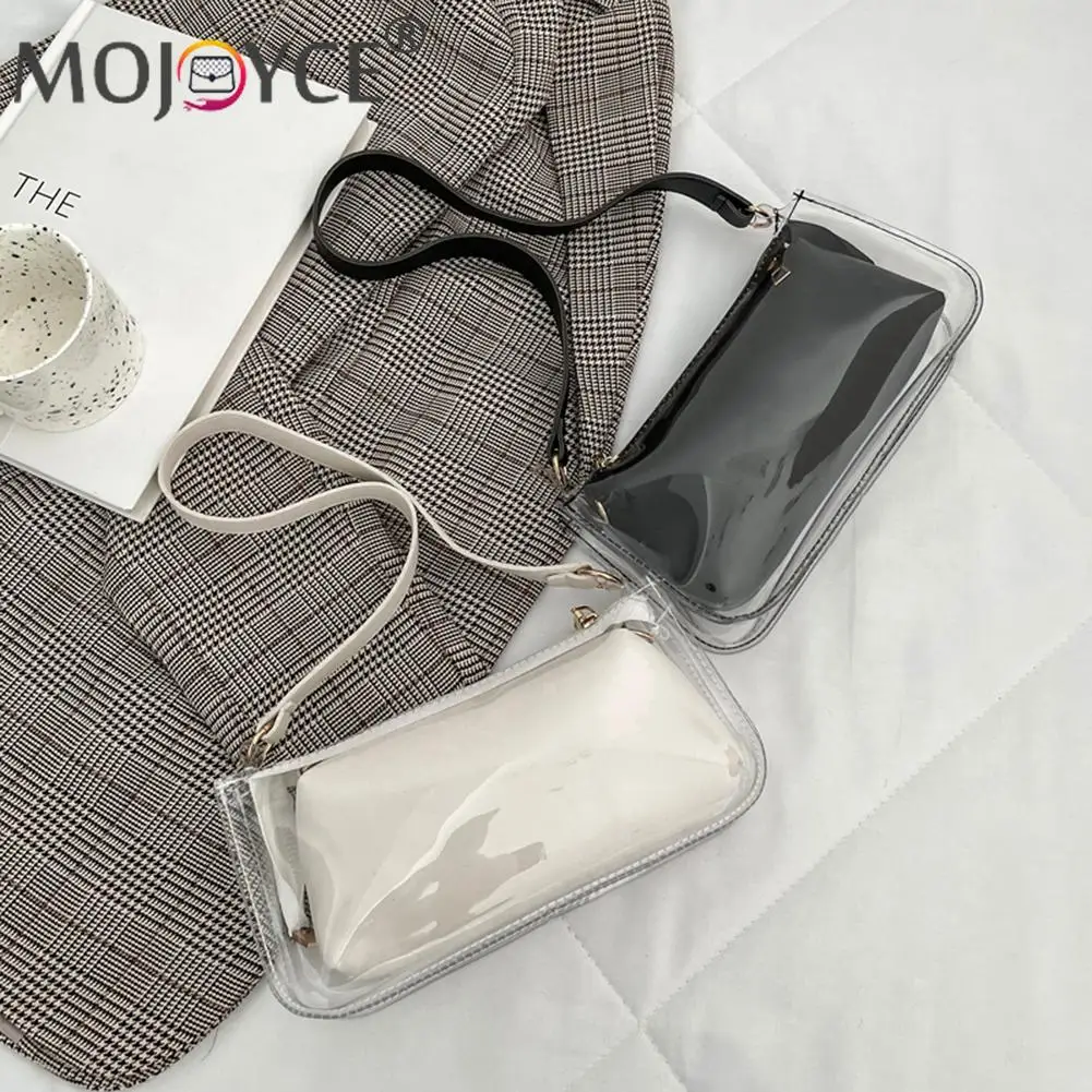 

Водонепроницаемые Сумки из искусственной кожи, модные женские сумки через плечо, прозрачные сумки через плечо, повседневные всесезонные то...