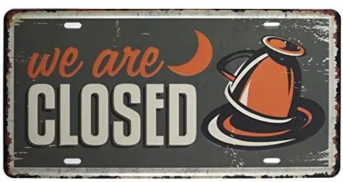 

SUMIK мы закрыты, металлический жестяной знак, винтажный художественный постер, декор для стен и дверей