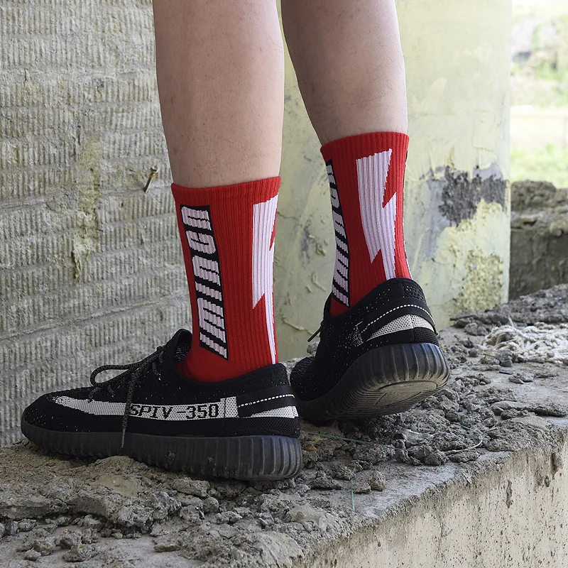 Модные мужские и женские носки в полоску хлопковые цветные мягкие веселые