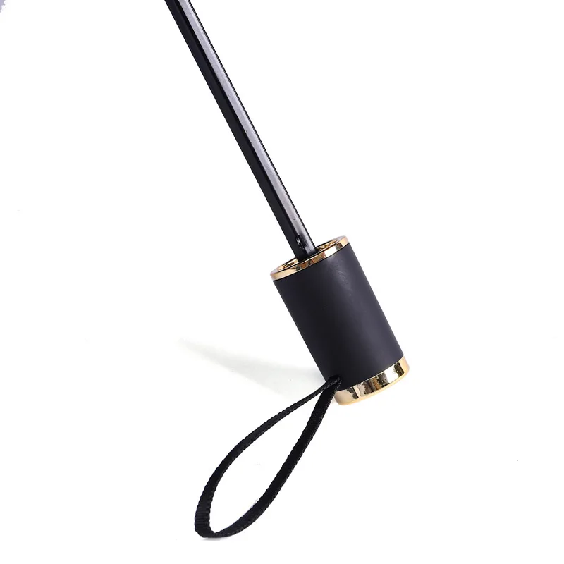 УФ утолщение черные пластиковые одноцветные Зонт черный пластиковый складной