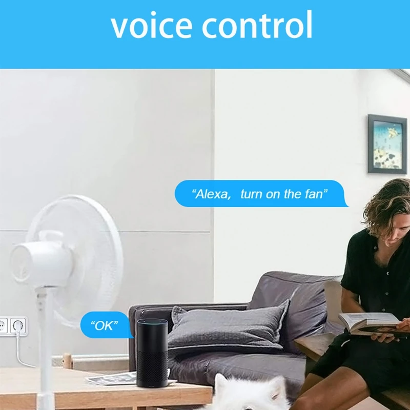 Intelligent Socket Tuya WiFi EU Smart Plug Adapter Wifi Switch Compatible with Alexa Voice Control 16A Life | Электроника