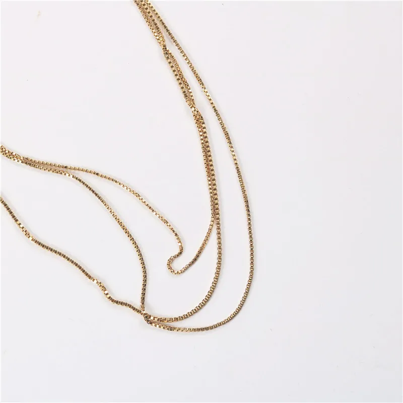

Joolim Jewelry PVD Gold Finish Fashionable Three-decker Fold Wear Necklace Stylish Stainless Steel Necklace