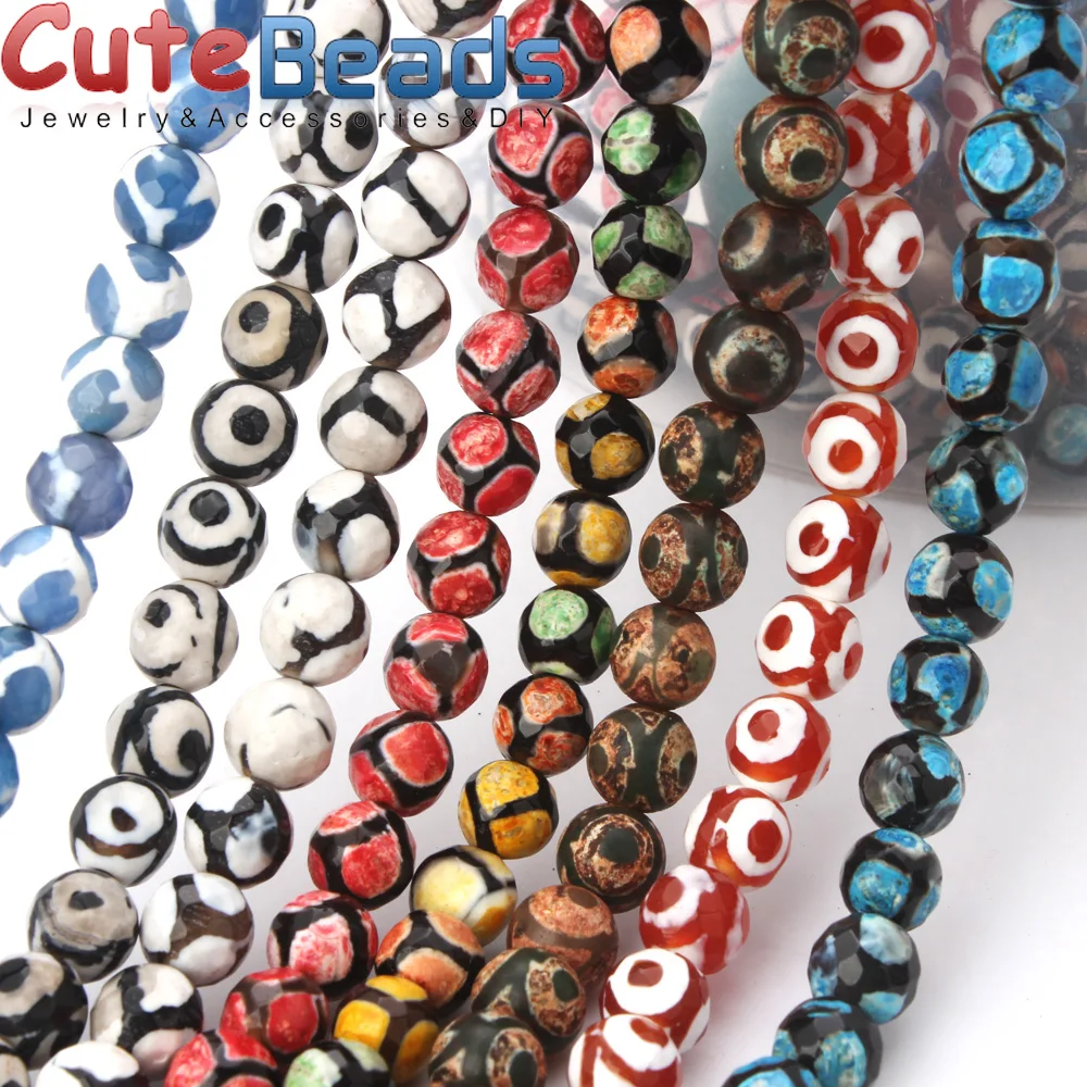 КИТАЙСКИЕ ТИБЕТСКИЕ Dzi глаза бусины натуральный зеленый цвет фотобусины 8 мм