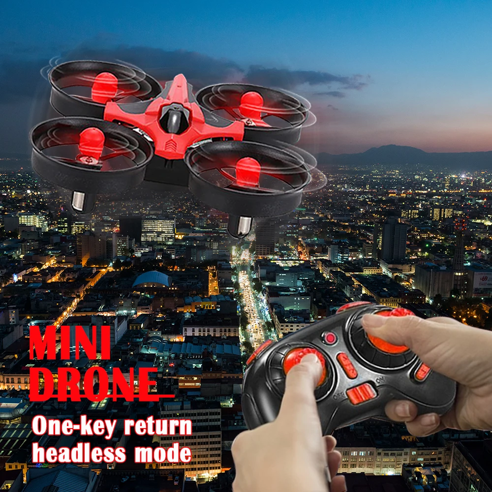 Мини НЛО Квадрокоптер Дрон светодиодный фонарь нано RTF для начинающих Безголовый