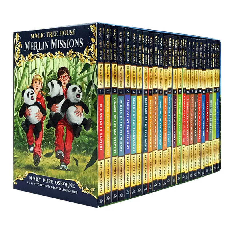 

24 Books Magic Tree House Merlin Missions 1-24 English Reading Story Books Children Adventure Science Chapter Book