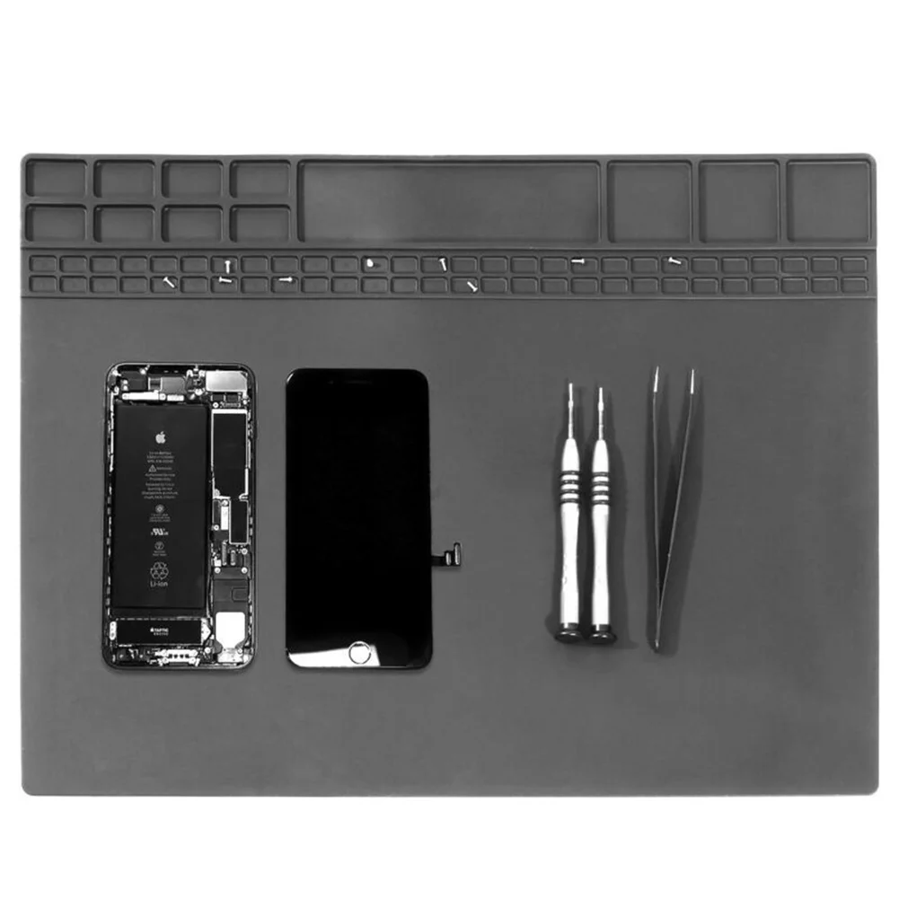 

Work Desk Soldering Pad Insulation Welding Equipment Grey Tool Accessory