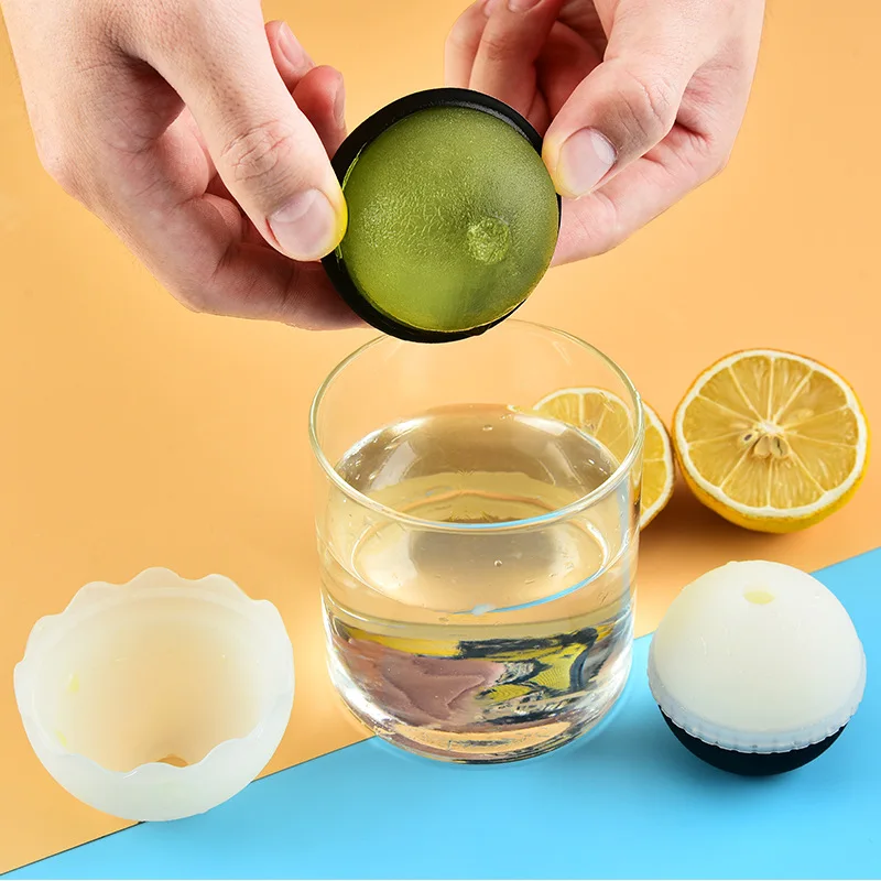 

Silicone Ice Ball Maker Round Shaped Ice Cube Molds For Whiskey Wine Cocktail Ice Cube Tray Mould Maker For Kitchen Bar Tools