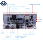 DC 5V WIFI электронные часы Bluetooth-совместимый аудио приемник декодер AUX беспроводной управление через приложение будильник 1224 ч