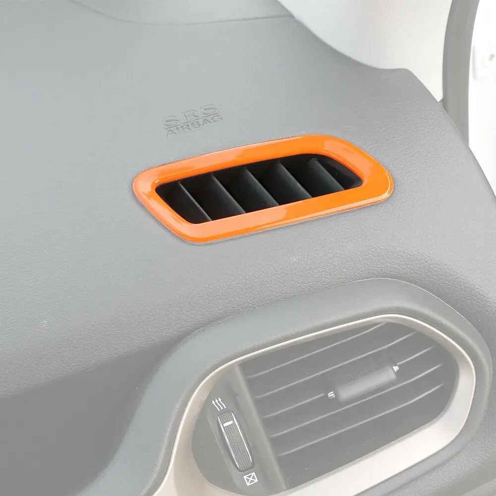 Оранжевая крышка ABS для передней вентиляционной решетки Jeep Renegade 14 +|Лепнина