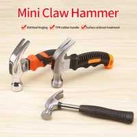 8oz mini claw hammer round head plastic handle magnetic claw hammer woodworking household multifunctional tools