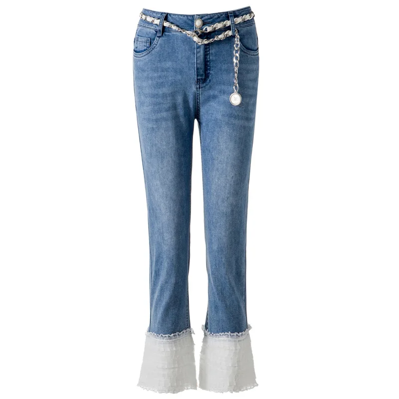 

Summer Woman Jeans High Waist Wide Leg Denim Clothing Streetwear Vintage Quality Fashion Harajuku Straight Pants with Diamonds