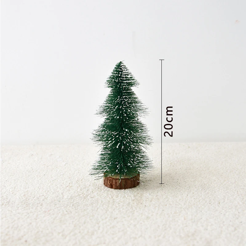 B-20cm Мини флокированные вечерние украшения для рождественской елки украшения для стола для рождественской елки праздничные украшения - Цвет: B-20cm