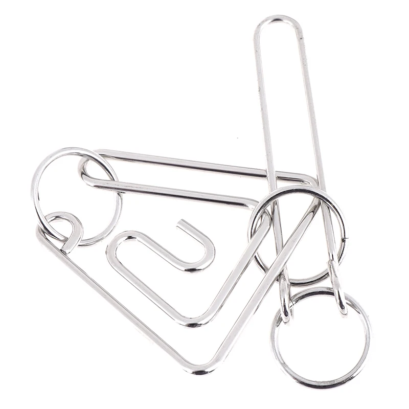 Rompecabezas cl&aacute;sico de alambre de Metal, juego de rompecabezas para juguetes para ni&ntilde;os y adultos-2
