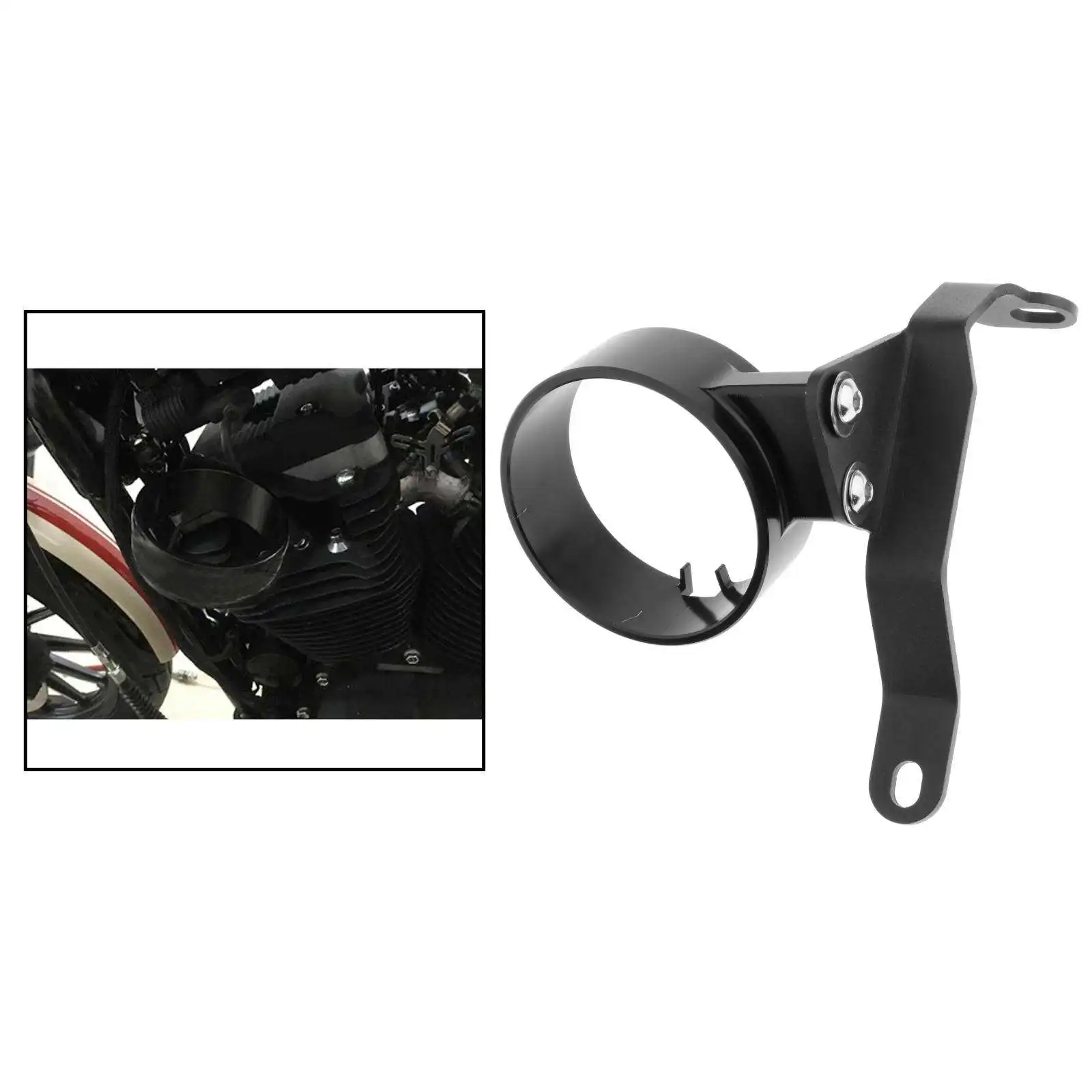 

190mm Motorcycle Instrument speedometer Bracket Case Housing Side Mount Relocation Cover