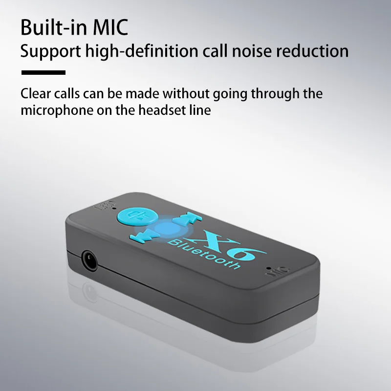 Hippcron Bluetooth приемник V5.0 адаптер Поддержка TF карта Handfree вызова музыкальный плеер