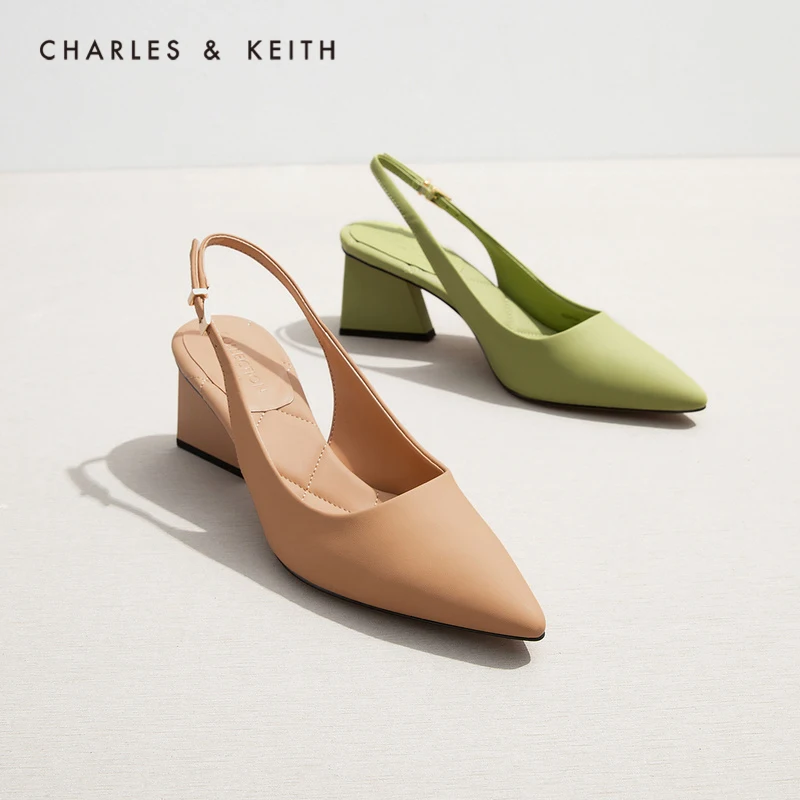 

CHARLES＆KEITH New Arrival for Autumn 2021 SL1-60280381 Ladies back strap pointed high heel sandals