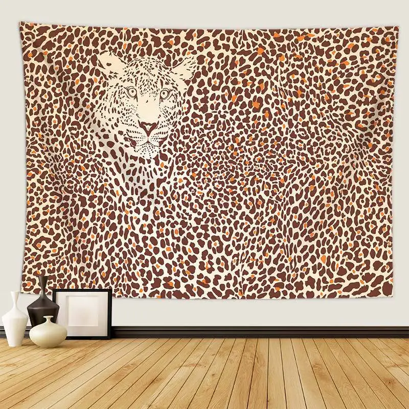 Крокодиловый гобелен черное украшение с изображением мандалы животным принтом