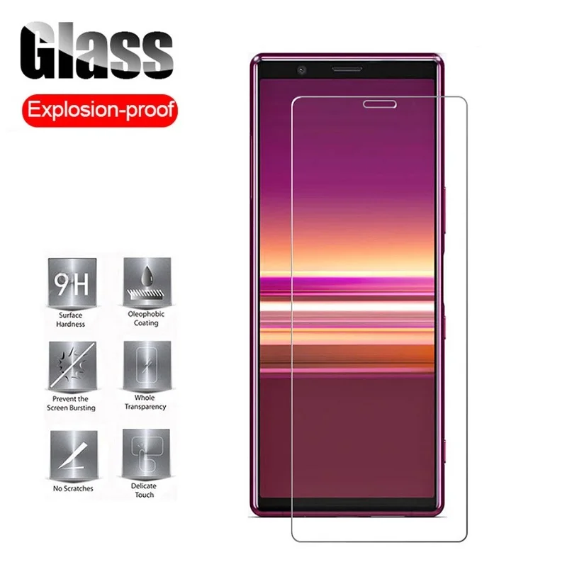 Закаленное стекло для Sony Xperia 8 5 1 XA3 Plus Защитная пленка экрана Защитное XZ4 XZ2