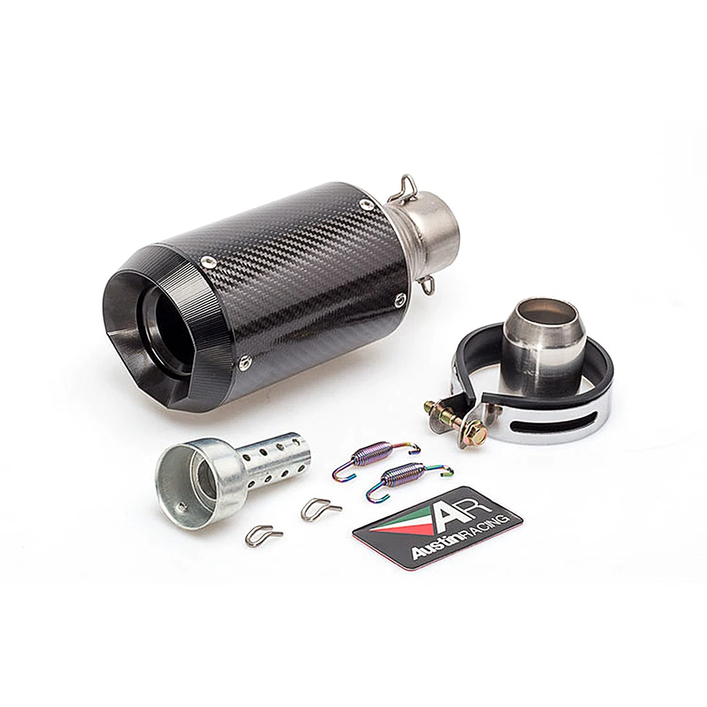 

Motorcycle Exhaust Pipe AR Muffler Large Displacement Z800 Huanglong 600 Pure Tone Carbon Fiber Motorcycle Exhaust