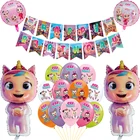 Воздушные шары для младенцев, Uni Horn Angle Doll, шар на день рождения, баннер, плач, детский душ, девочка, Волшебная разрыва, принцесса, декор для вечерние