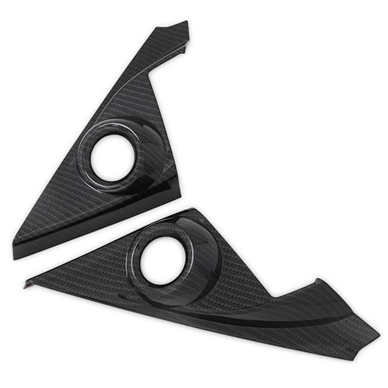 

ABS Carbon Fiber Interior Front Door Speaker Window a Pillar Cover Trim for Honda Civic 2016-2019 Sedan 10Th Gen 2-Pc