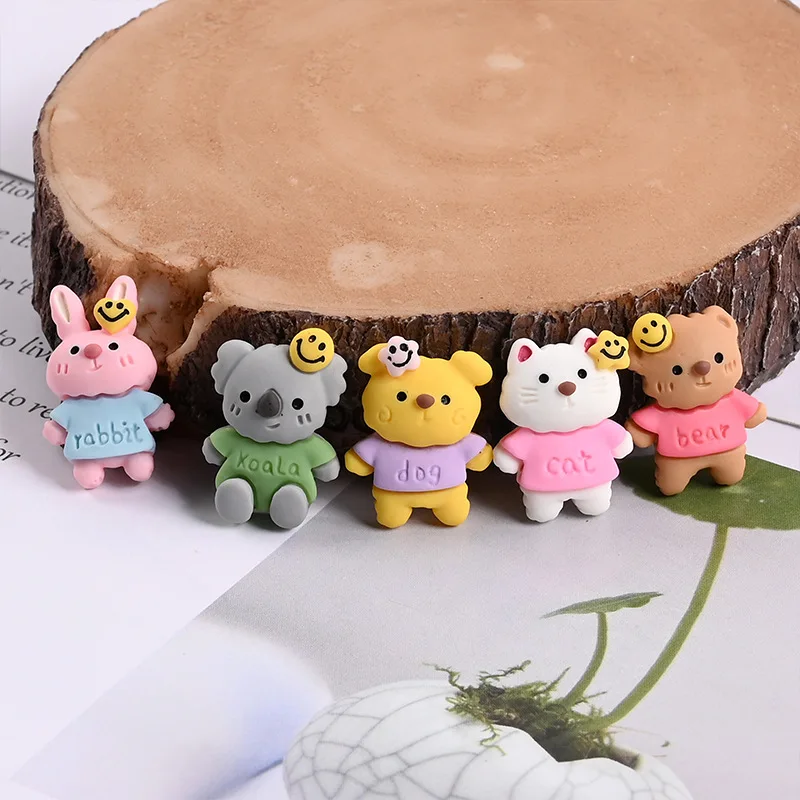 

Resin Bear Cream Phone Case Material Cute Brooch Refridgerator Magnets Hole Shoes Hair DIY Ornament Accessories