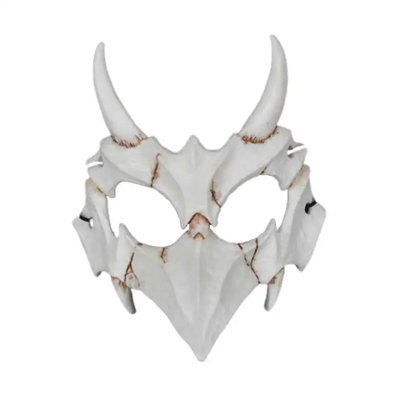 Маска ужасов для Хэллоуина смола костюмированной вечеринки Белый Ниндзя длинный