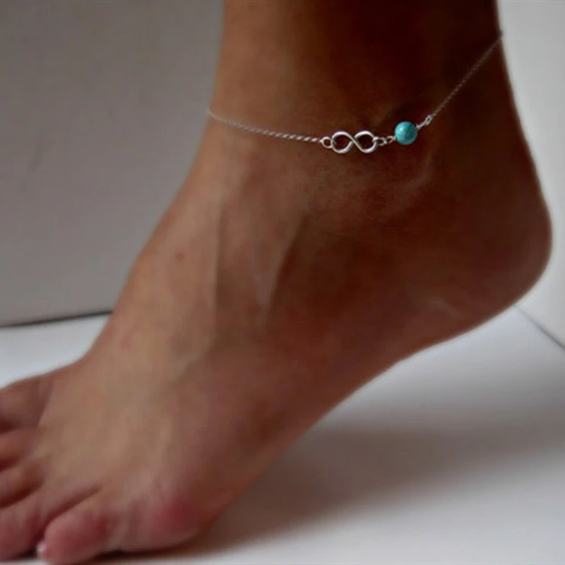 Женский браслет Forever Infinity очаровательные браслеты на лодыжке с 8 цепочками