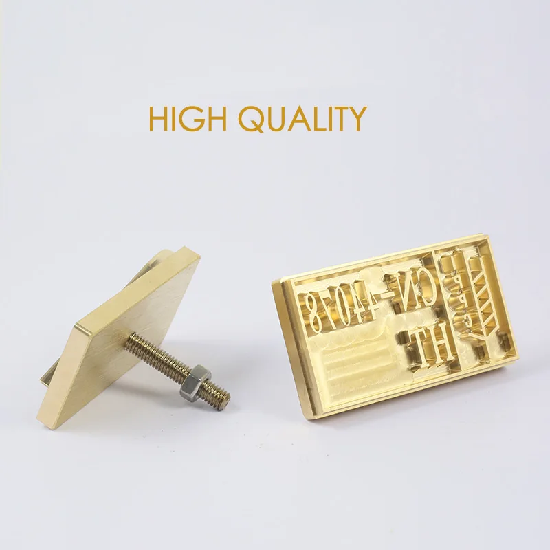 Изготовленный На Заказ латунный логотип кожаный штамп для деревянного торта