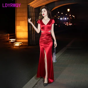 2022 summer new evening dress womens dress high waist slimming dress technician Office Lady  Zippers