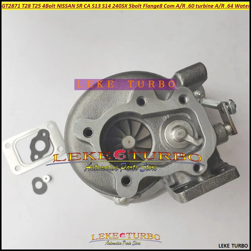 Universal Turbo GT2871 Journal bearing Turbocharger Compressor AR 0.60 Turbine 0.64 5-bolt T25 flange Internal Wastegate | Автомобили и