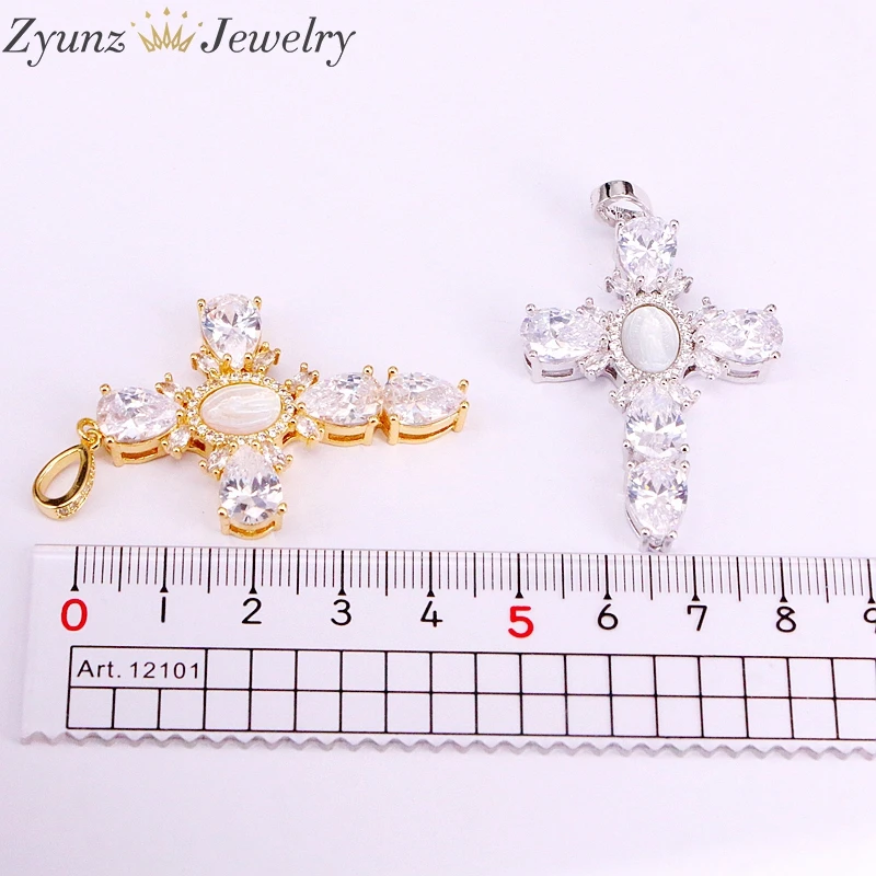 5 шт. ожерелья с подвеской-крестом золотистого/серебристого цвета | Украшения и