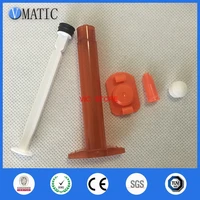 free shipping pack of 10 x 5ccml amber uv block fluid manual syringe dispenser for epoxy resin