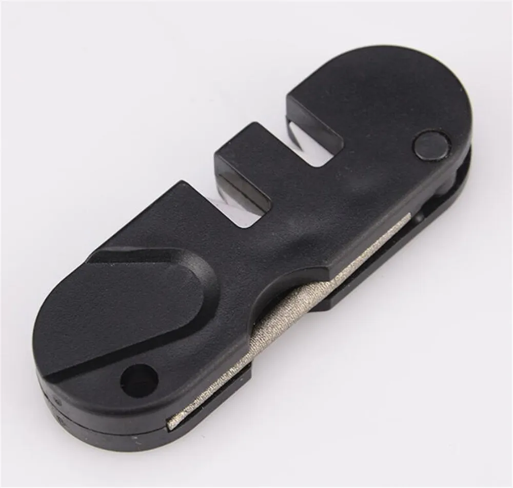 

New 50pcs/lot Portable Tungsten Ceramic Carbide Knife Whetstone Sharpener Sharpen Fish Hook Pocket Diamond Tool Camp Hike