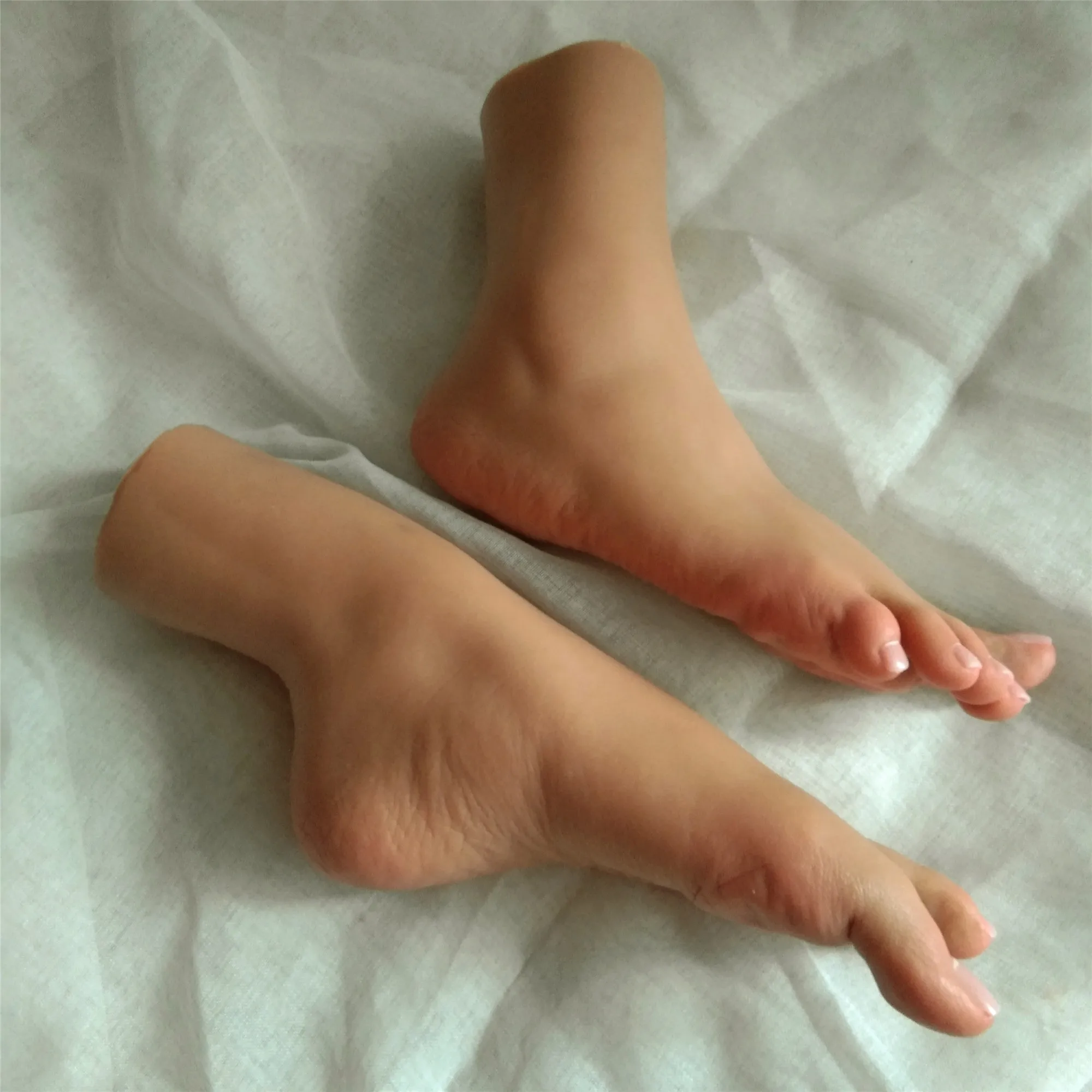 1 пара 3D цельные силиконовые женские ножки манекен на высоких каблуках