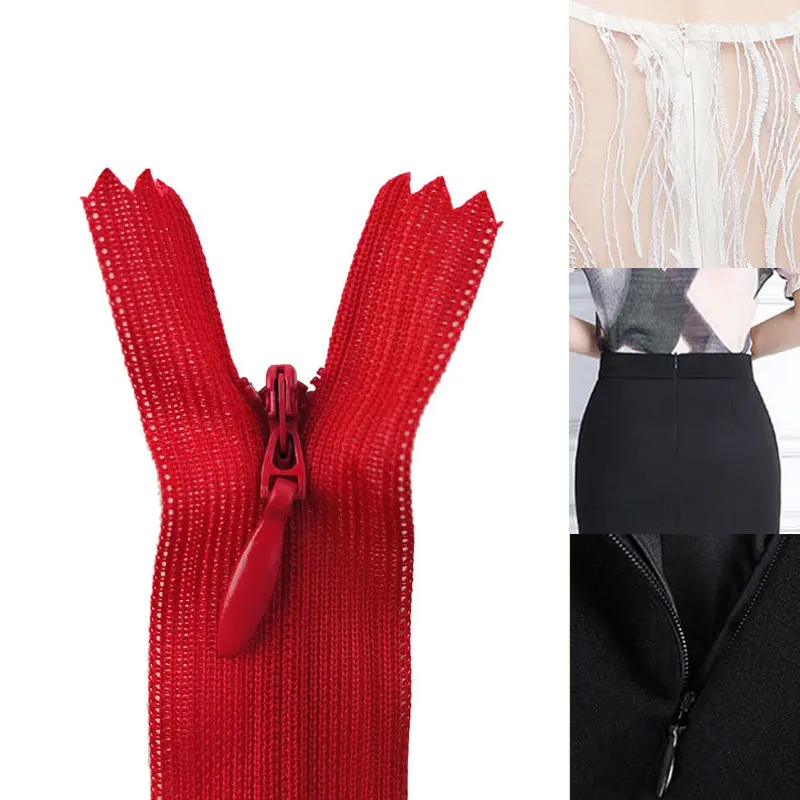 10 шт./компл. невидимые застежки-молнии для шитья одежды сумки Красочные