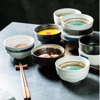 4 5 inch creative ceramic bowl ceramic rice bowl soup bowl restaurant tableware household kitchen ceramic tableware supplies