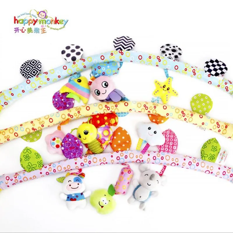 Автомобильная игрушка погремушка для детской коляски с креплением|rattle toys|stroller